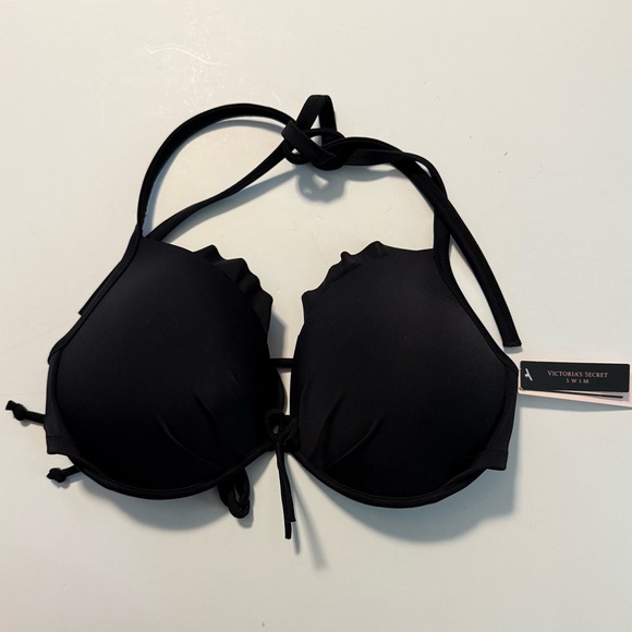 Victoria's Secret Elegant Black Swim Top - Picture 2 of 8